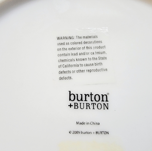 Burton Painted Art Wine Italian Collector Dessert Plate Dish Kitchen Wall Decor - Picture 4 of 5